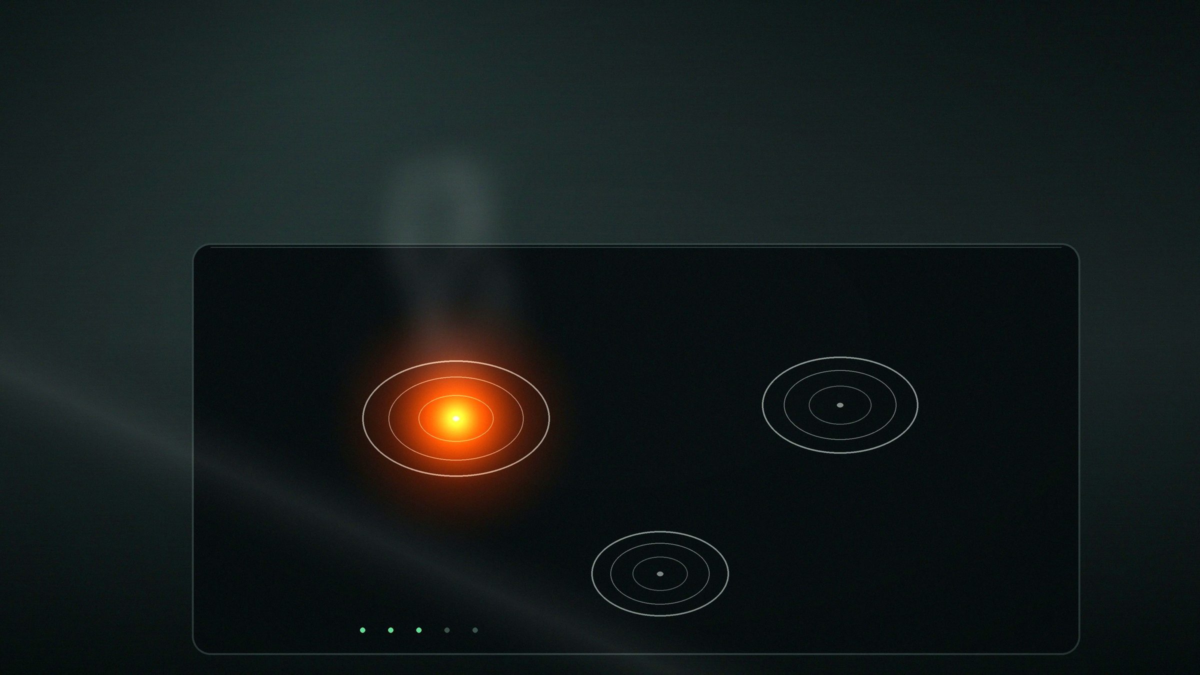 An induction cooking suite in a hotel kitchen