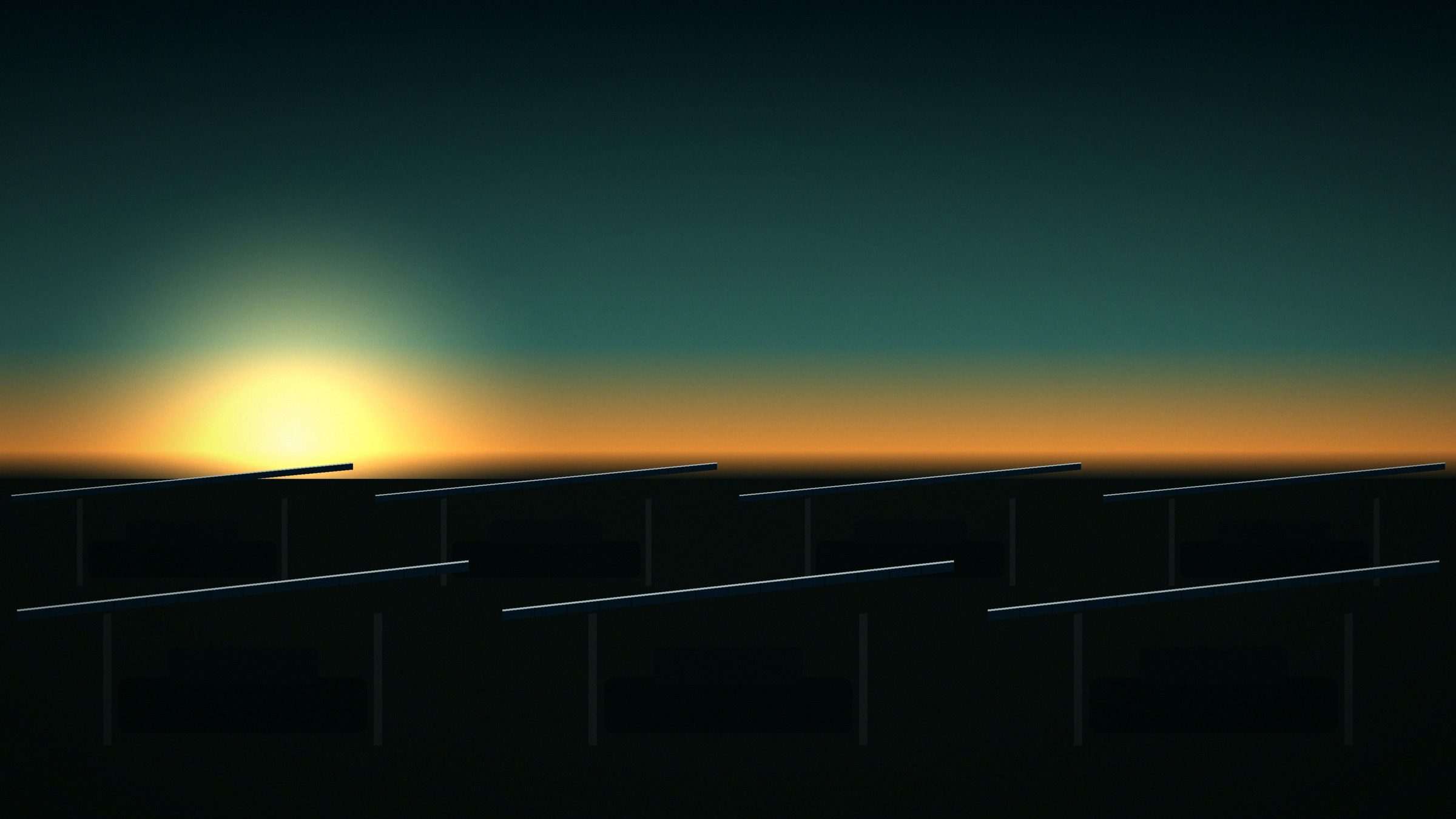 All-black solar module for a carport structure